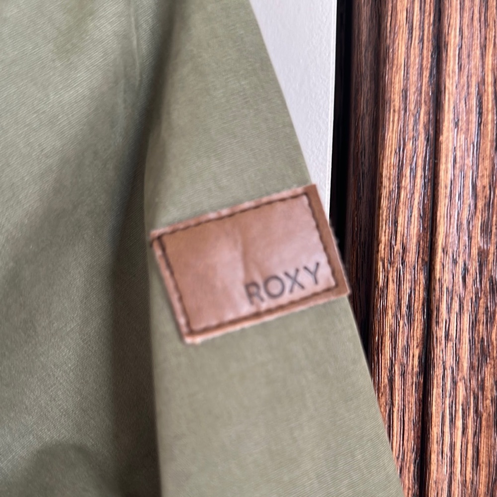 NWOT Roxy Lightening Strike Military Jacket Olive Green Women's Size 6 Medium - Picture 10 of 10